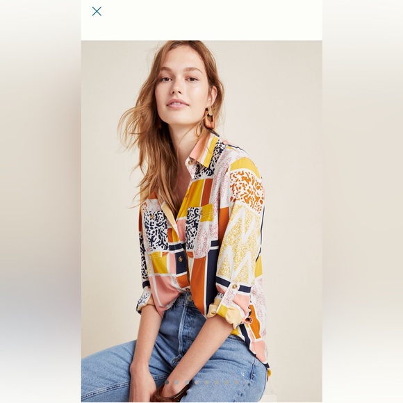 Anthropologie Tops - NWT Anthropologie Diane Woven Buttondowm